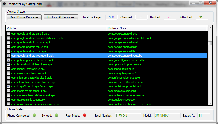 Universal Android Debloater GUI v0.5.1 Free Download for Windows