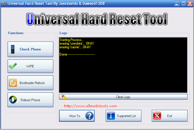 Universal Hard Reset Tool Free Download For All Android Phones/Tablets