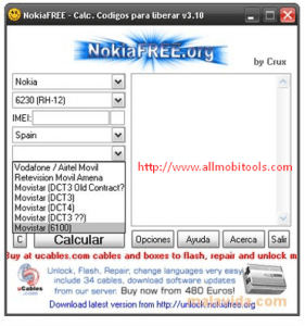 NokiaFree Unlock Codes Calculator Latest v3.10 Free Download