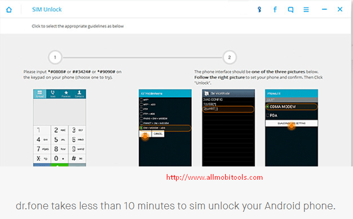 Dr Fone-Android Sim Unlock Toolkit