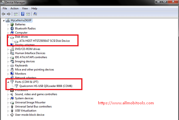 Qualcomm HS-USB QDLoader 9008 Driver