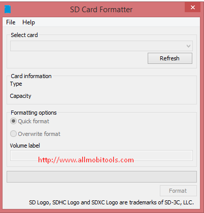 Download SD/SDHC/SDXC Memory Card Formatter For Windows & Mac