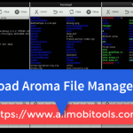 Download AROMA File Manager 2.00 ZIP