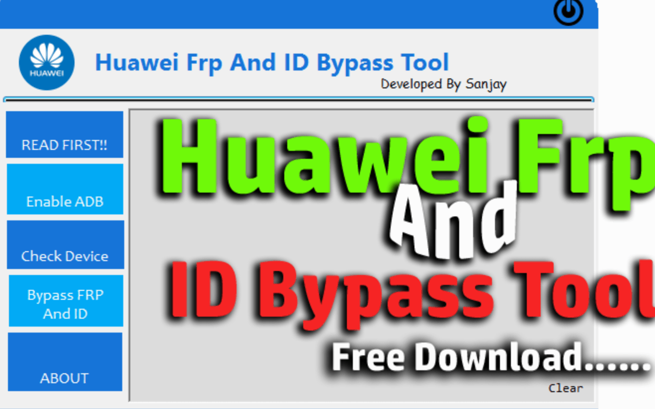 Download Huawei FRP Unlock & ID Bypass Tool