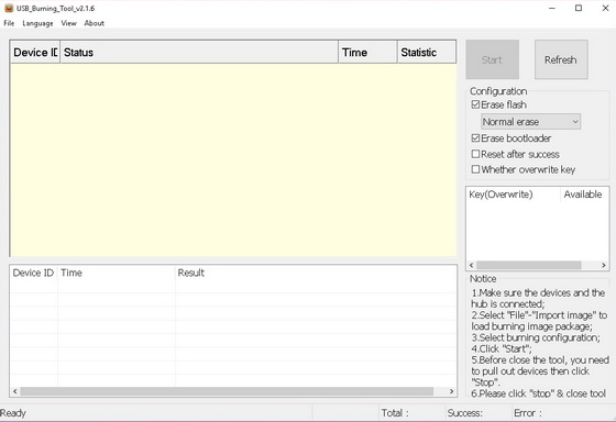 Amlogic USB Burning Tool