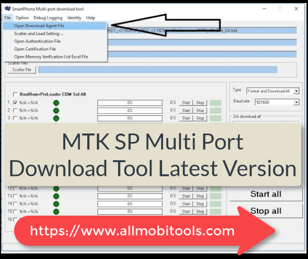 MTK SP Multi Port Download Tool Latest Version (2024)