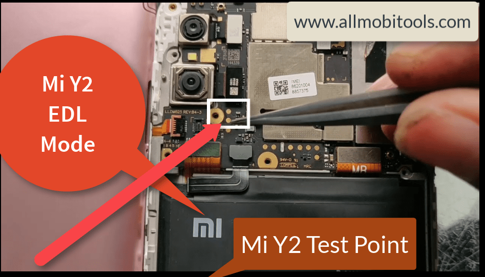 Xiaomi Mi Y2 EDL Point – Boot Mi Y2 Into EDL Mode Using Test Point