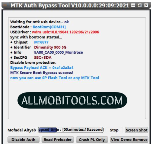 MTK Auth Bypass Tool v116 Free Download Latest 2024 (5G CPU)